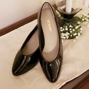 Liz Baker  Black Patent Shoes